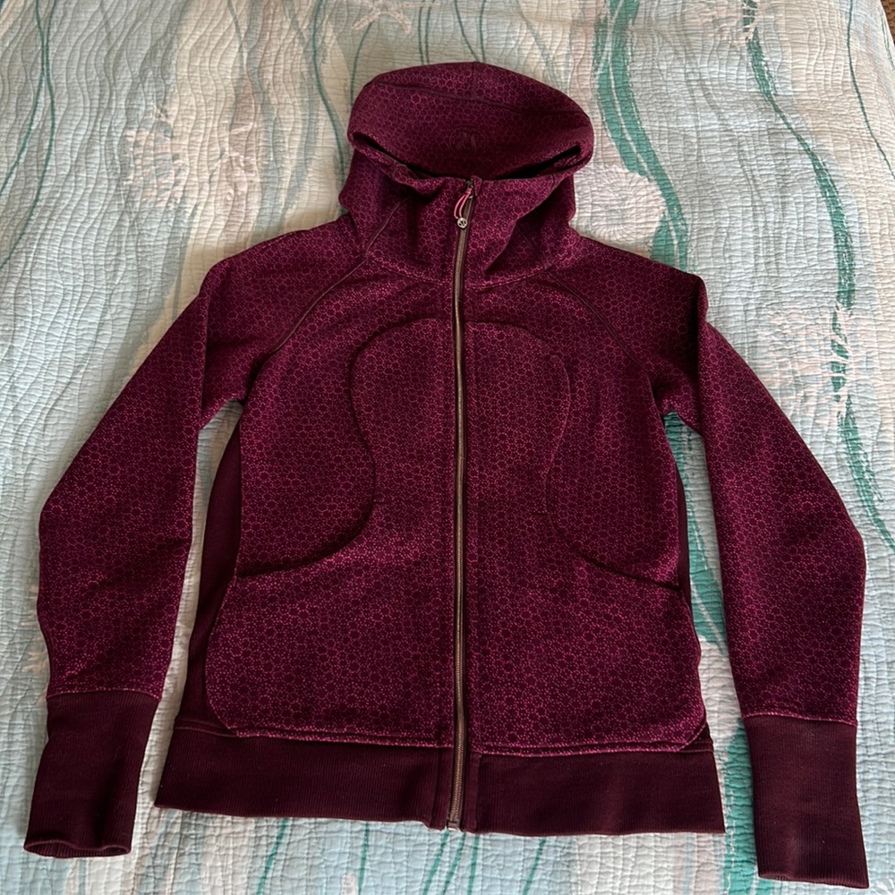 Lululemon Scuba lll Hoodie, star pixel, Raspberry Bordeaux Drama